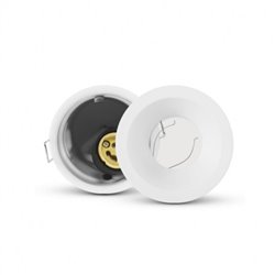 Support de spot rond avec douille automatique, blanc Ø90 mm H 125 mm SUPPORT PLAFOND