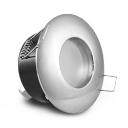 Support plafond orientable, rond étain brossé Ø82 mm SUPPORT SPOT