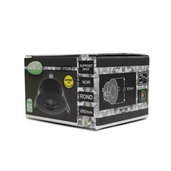 Support de spot rond, noir Ø84 mm  SUPPORT SPOT