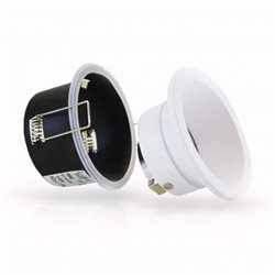 Support spot basse luminance, rond blanc Ø85 x 55 mm SUPPORT SPOT
