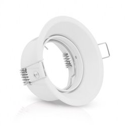Support spot basse luminance, rond blanc Ø85 x 47 mm SUPPORT SPOT