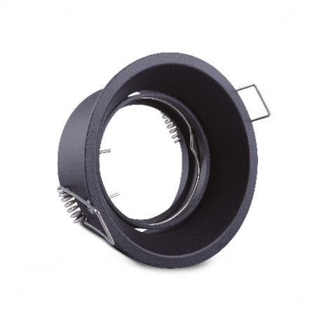 Support de spot rond, noir Ø85 mm  SUPPORT SPOT