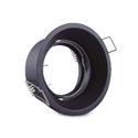 Support de spot rond, noir Ø85 mm  SUPPORT SPOT