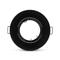 Support de spot rond, noir Ø85 mm  SUPPORT SPOT