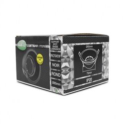 Support de spot rond, noir Ø85 mm  SUPPORT SPOT