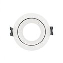 Support spot basse luminance, rond blanc avec réflecteur argenté Ø80 x 35 mm SUPPORT SPOT