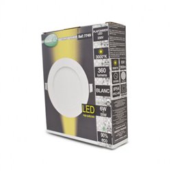 Plafonnier LED, 6W 360 Lm Blanc chaud SLIMY