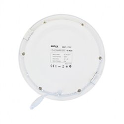 Plafonnier LED, 18W 1540 Lm Blanc chaud SLIMY