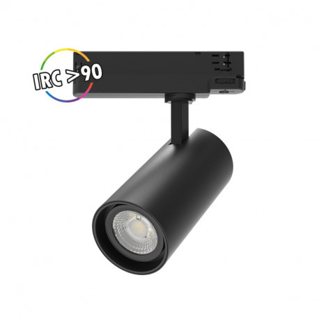 Spot LED sur rail, noir 25W 2500 Lm Blanc chaud COOL II