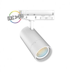 Spot LED sur rail, blanc 10-15-20W 900 à 1890 Lm Blanc chaud à Blanc jour  FOCUS SLIM II