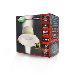 Downlight LED, 15W 1600 Lm Blanc jour  SIRIUS BASSE LUM