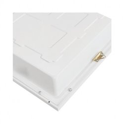 Lot de 2 plafonniers LED, 36W 3960 Lm Blanc chaud rectangulaires ANDROMEDE