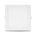 Plafonnier LED, 15W 1200 Lm Blanc chaud  SLIMY CARRE
