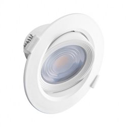 Spot LED orientable, blanc 10W 800 Lm Blanc chaud  CARAT