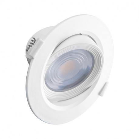 Spot LED orientable, blanc 10W 800 Lm Blanc chaud  CARAT