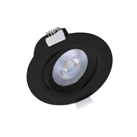 Spot LED orientable, noir 10W 800 Lm Blanc chaud  CARAT