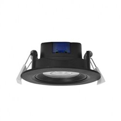 Spot LED orientable, noir 10W 800 Lm Blanc chaud  CARAT