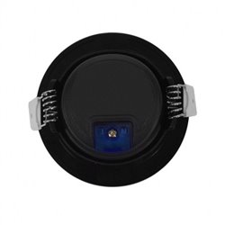 Spot LED orientable, noir 10W 800 Lm Blanc chaud  CARAT