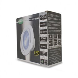 Spot LED orientable, blanc 18W 1500 Lm Blanc neutre  CARAT