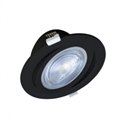 Spot LED orientable, noir 18W 1200 Lm Blanc chaud  CARAT