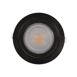 Spot LED orientable, noir 18W 1200 Lm Blanc chaud  CARAT