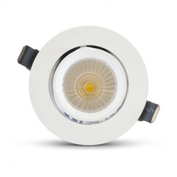 Spot LED escargot rond orientable, 10W 880 Lm Blanc neutre  BOUTICA