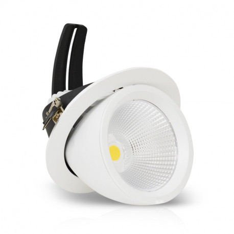 Spot LED escargot rond orientable, 60W 4800 Lm Blanc neutre  BOUTICA