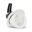 Spot LED escargot rond orientable, 60W 4800 Lm Blanc neutre  BOUTICA