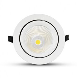 Spot LED escargot rond orientable, 60W 4800 Lm Blanc neutre  BOUTICA