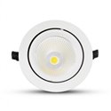 Spot LED escargot rond orientable, 60W 4800 Lm Blanc neutre  BOUTICA