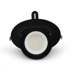 Spot LED escargot rond orientable, 38W 3400/3800/3400 Lm Blanc chaud à Blanc jour  BOUTICA CCT