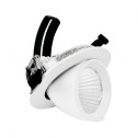 Spot LED escargot rond orientable, 10W 880 Lm Blanc chaud  BOUTICA
