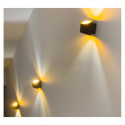 Applique murale LED noir/doré, 1x5W LED  HOYA OBLIQUE