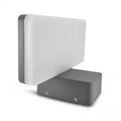 Applique murale LED gris anthracite, 12W 750 Lm Blanc chaud  MUSCADET