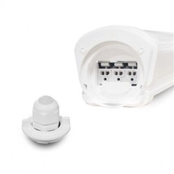 Lot de 6 luminaires étanches LED, 35W 4210/400/4260 Lm Blanc chaud à Blanc jour  DANUBE
