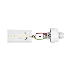 Lot de 6 luminaires étanches LED, 35W 4210/400/4260 Lm Blanc chaud à Blanc jour  DANUBE