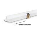Lot de 6 luminaires étanches LED, 35W 4210/400/4260 Lm Blanc chaud à Blanc jour  DANUBE