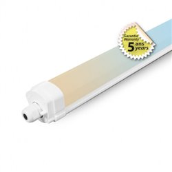 Lot de 6 luminaires étanches LED, 50W 6050/6200/6100 Lm Blanc chaud à Blanc jour  DANUBE