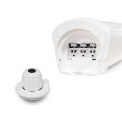 Lot de 6 luminaires étanches LED, 50W 6000 Lm Blanc neutre garantie 5 ans DANUBE