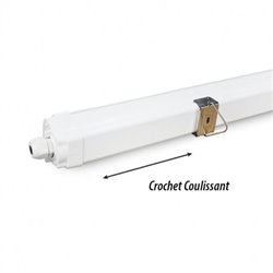 Lot de 6 luminaires étanches LED, 18W 2160 Lm Blanc neutre  DANUBE