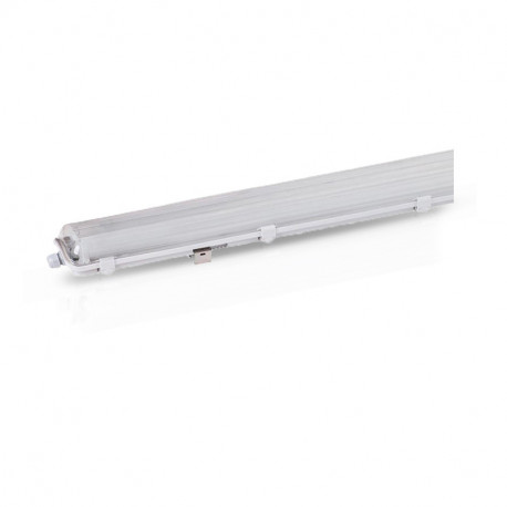 Lot de 6 luminaires étanches pour 2 tubes, phase neutre même côté 1275 mm MEKONG