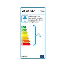 Lot de 4 luminaires étanches pour 2 tubes, 58W  NIL