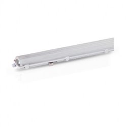 Lot de 6 luminaires étanches pour 2 tubes, phase neutre même côté 1575 mm MEKONG
