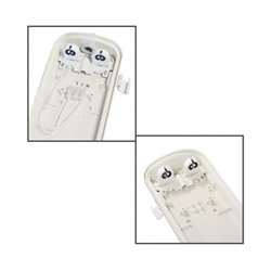 Lot de 6 luminaires étanches pour 2 tubes, phase neutre même côté 1575 mm MEKONG