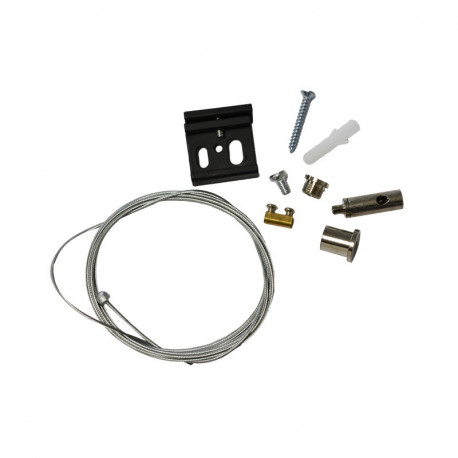 Kit de suspensiion pour rail noir 2 m
