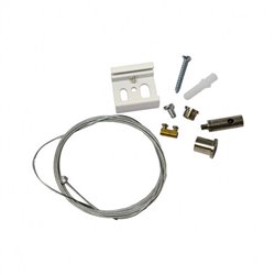 Kit de suspensiion pour rail blanc 2 m