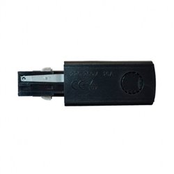 Connecteur triphasé 66x32 mm noir alimentation et fin gauche