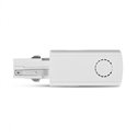 Connecteur triphasé alimentation et fin droit blanc 66x32 mm