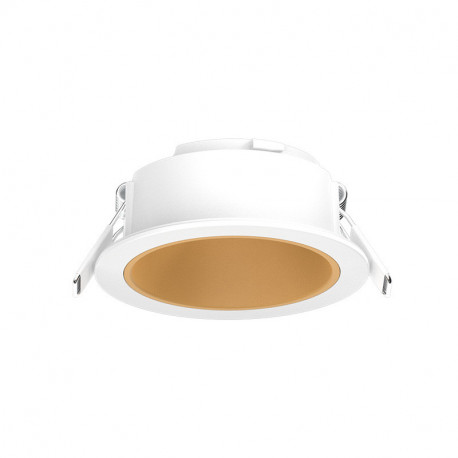 Collerette basse luminance rond/rond, blanc/doré pour spot Eclat II ÉCLAT CCT II