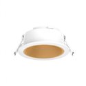 Collerette basse luminance rond/rond, blanc/doré pour spot Eclat II ÉCLAT CCT II